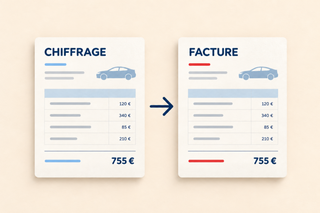 Du chiffrage à la facture avec un logiciel pour garage